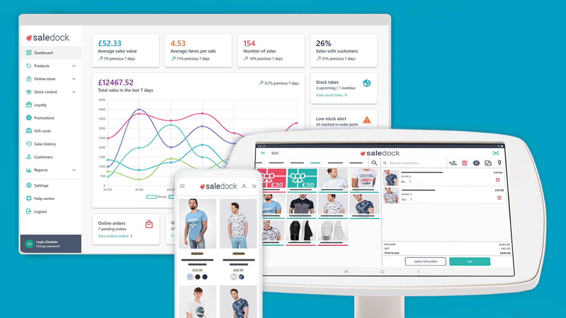 screenshot of Saledock