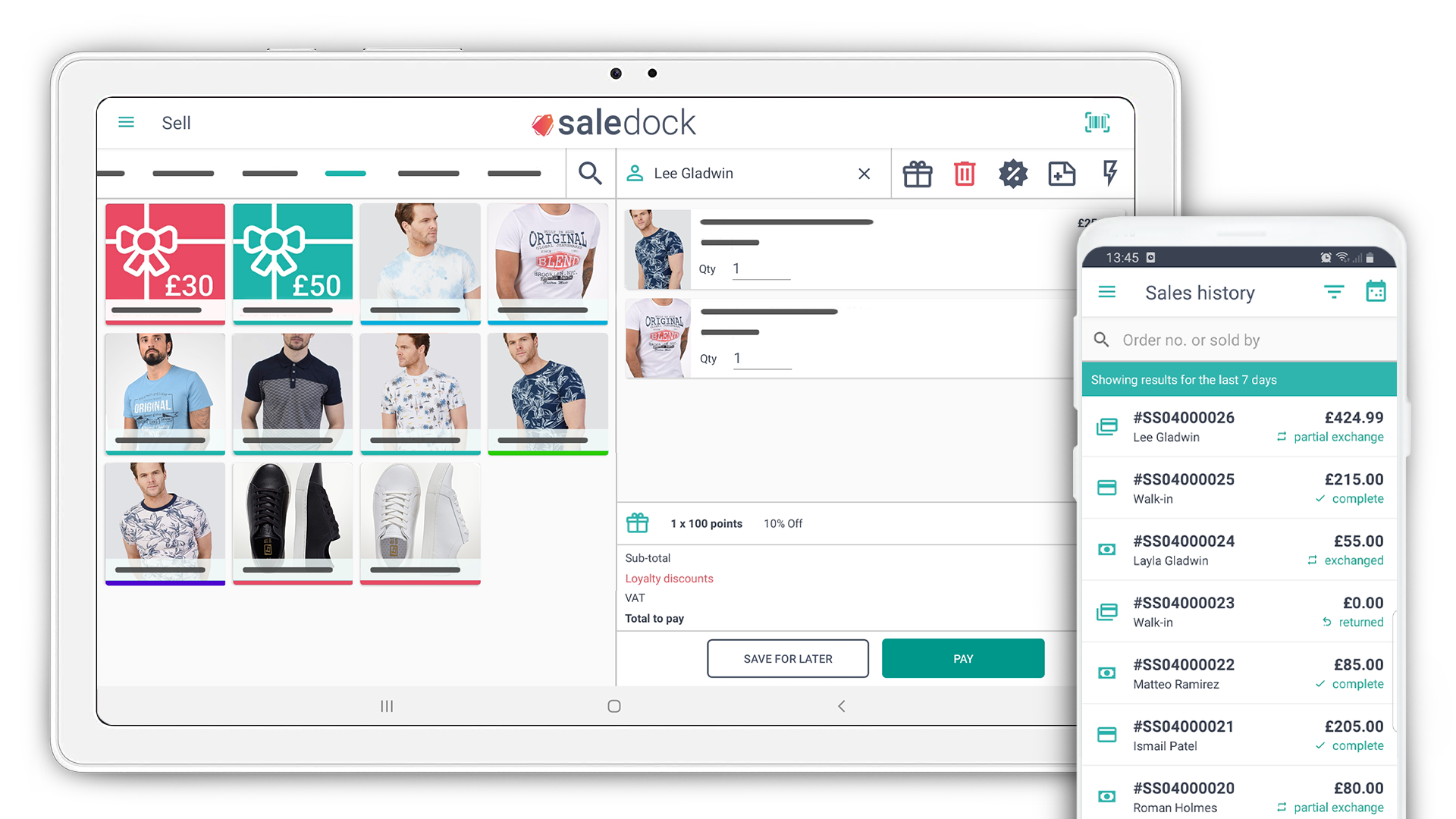 screenshot of Saledock