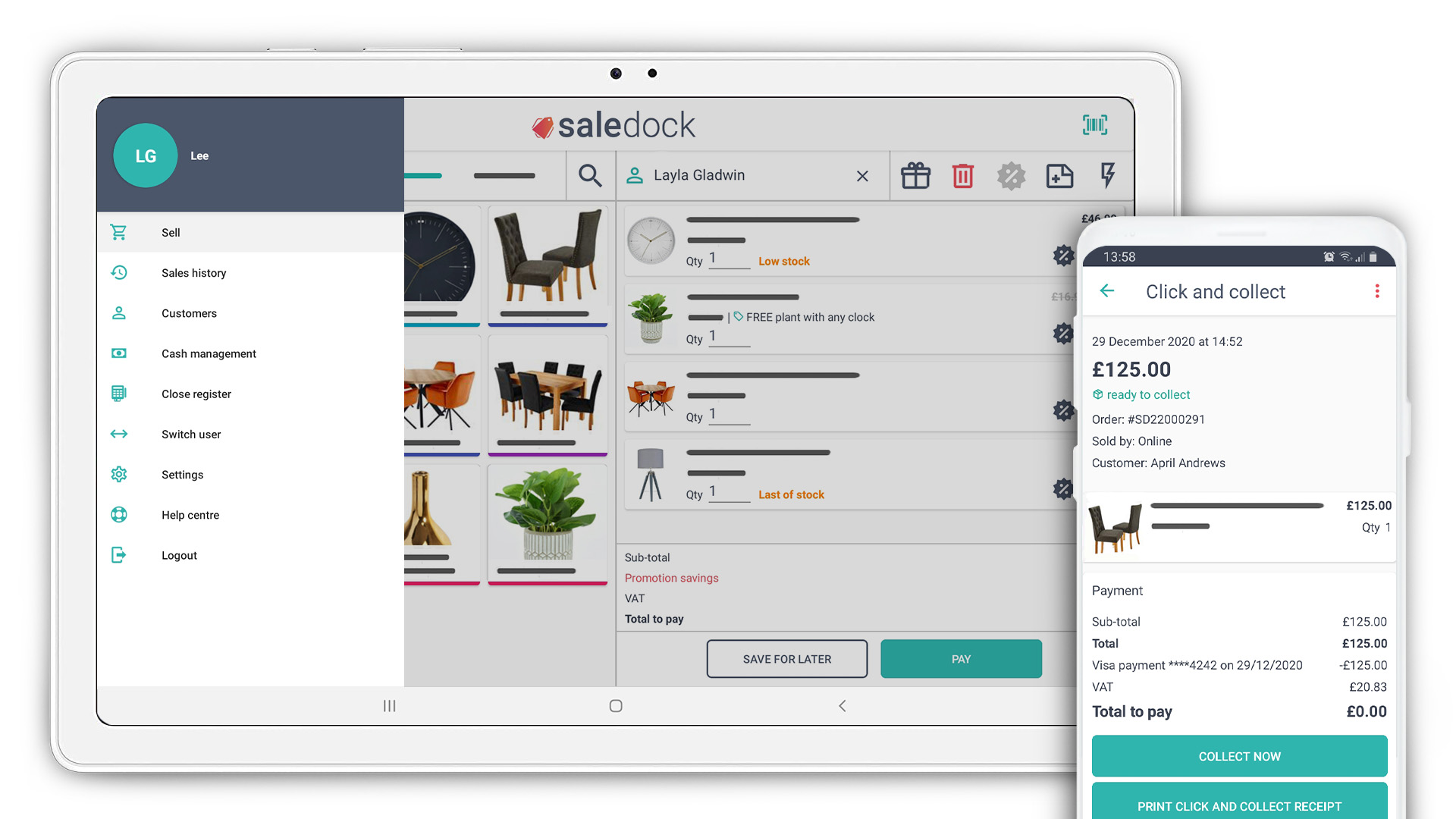 screenshot of Saledock