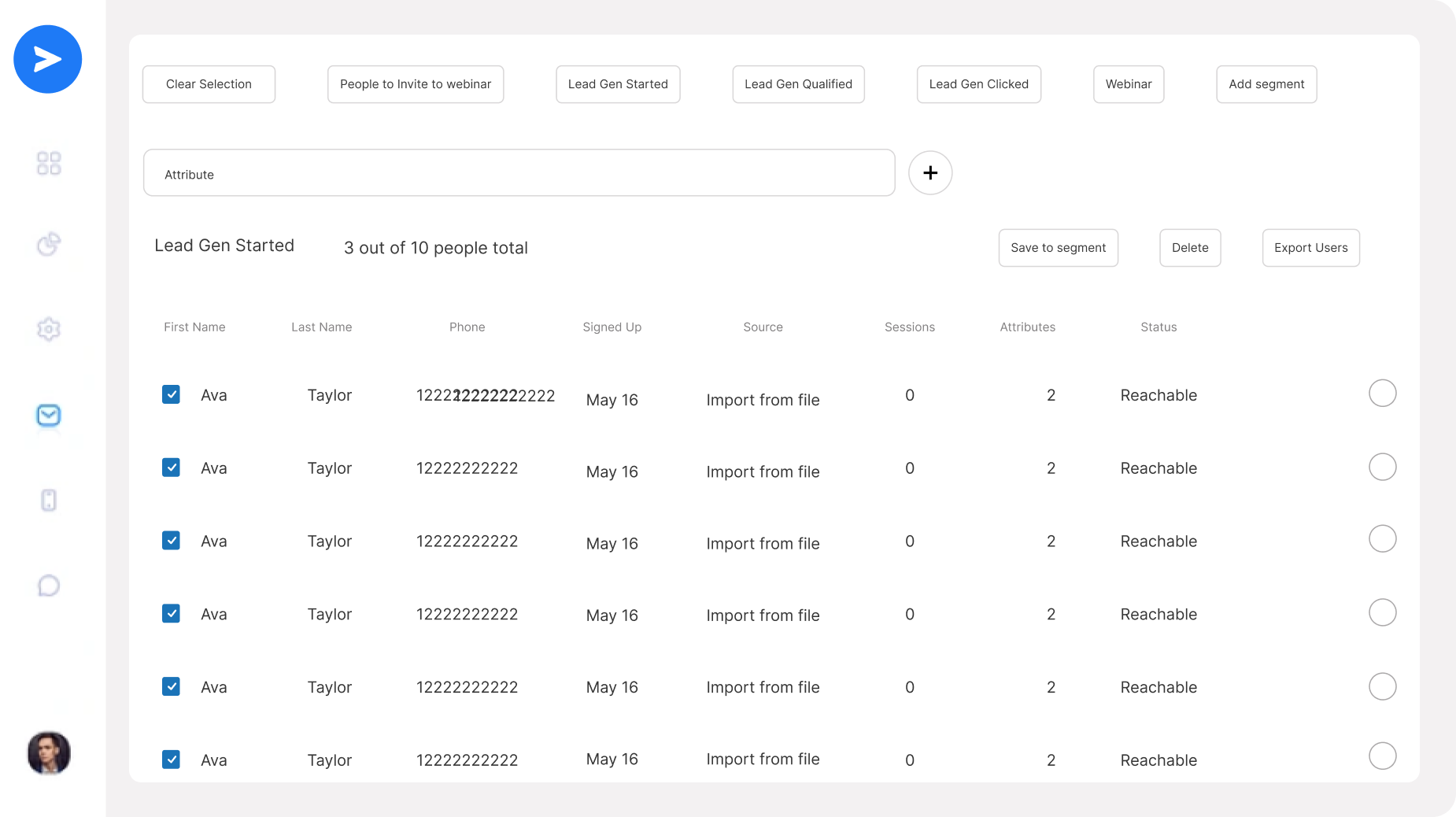 screenshot of Salena