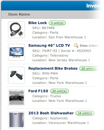 screenshot of SalesBinder