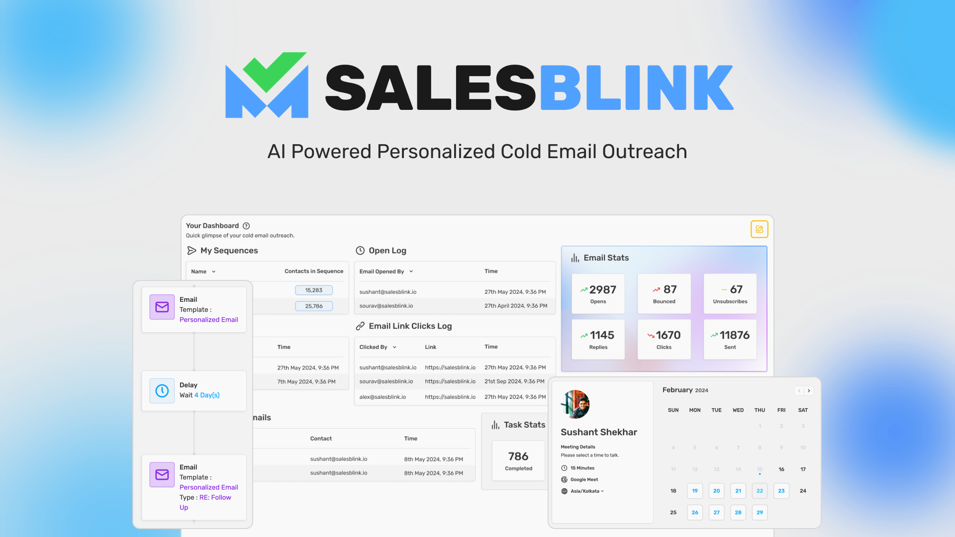screenshot of SalesBlink