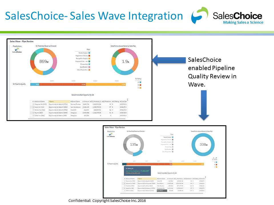 screenshot of SalesChoice