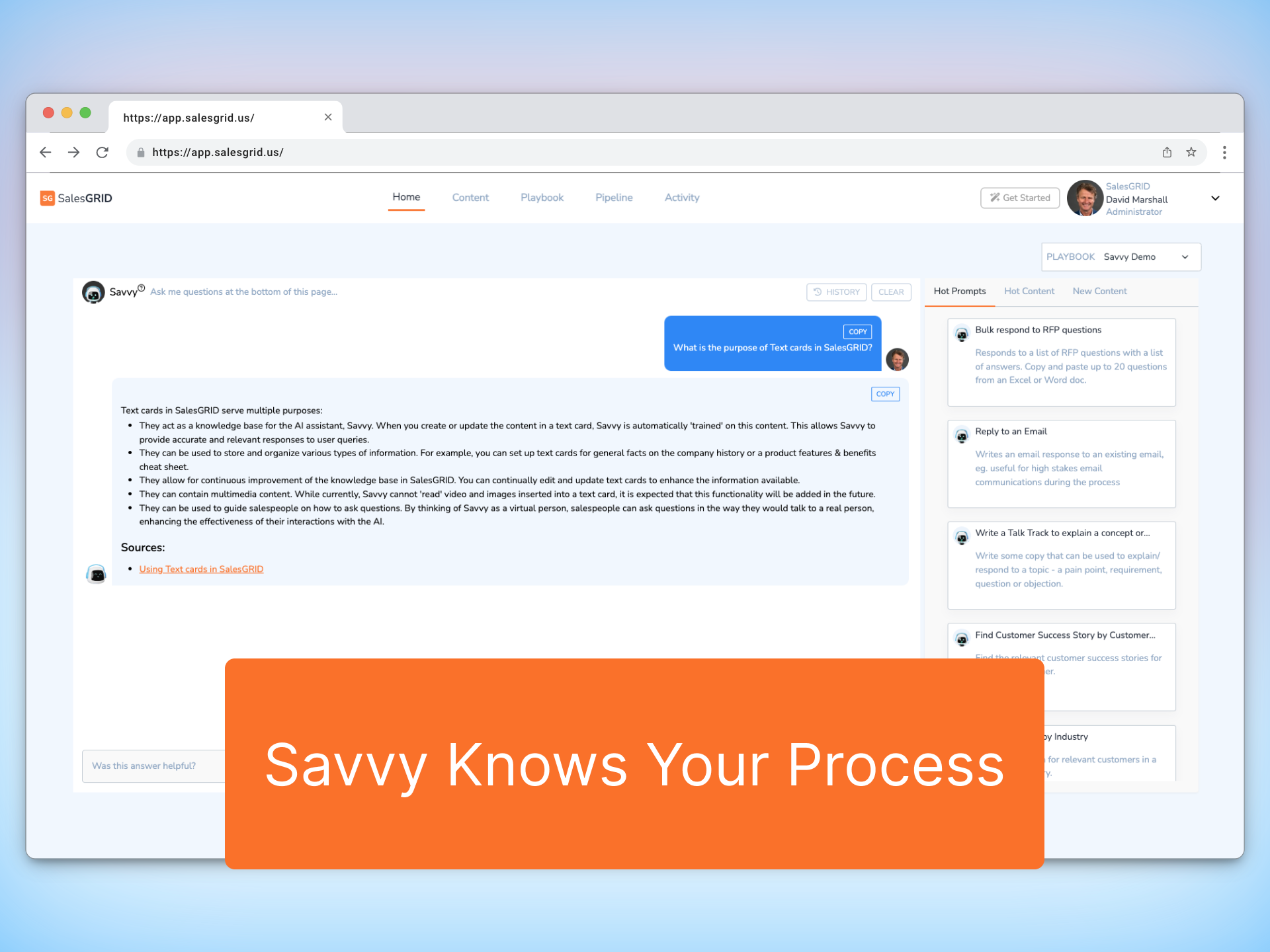 screenshot of SalesGRID