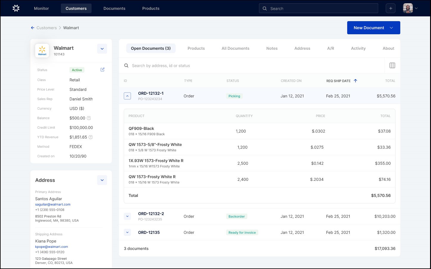 screenshot of SalesPad