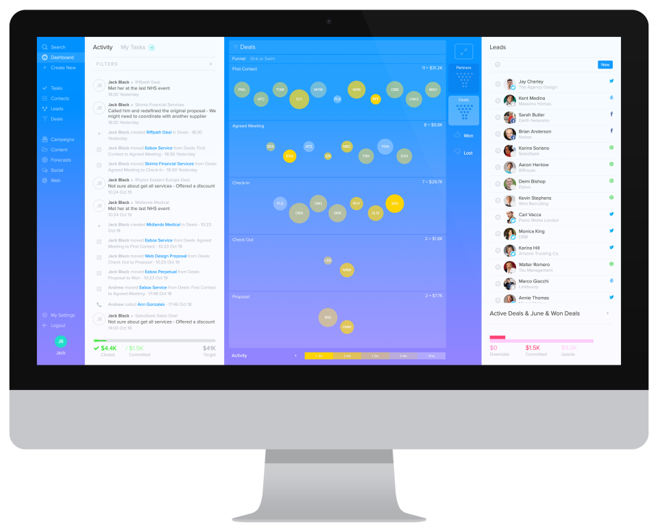 screenshot of SalesSeek