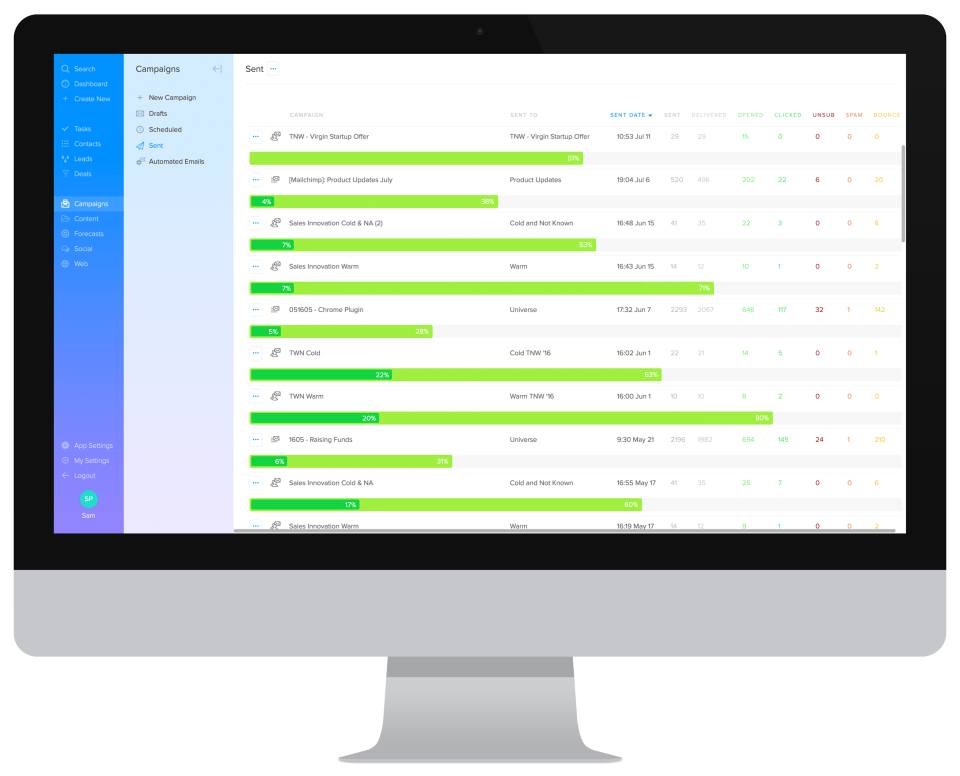 screenshot of SalesSeek