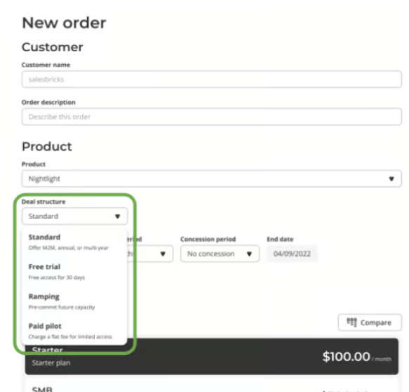 screenshot of Salesbricks
