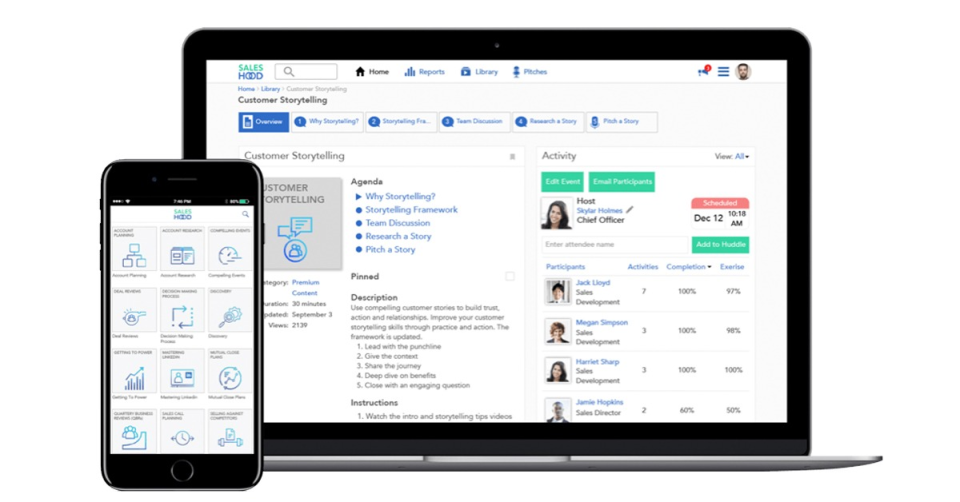 screenshot of Saleshood