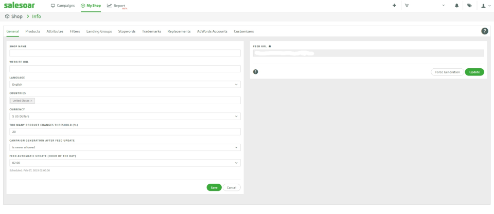 screenshot of Salesoar
