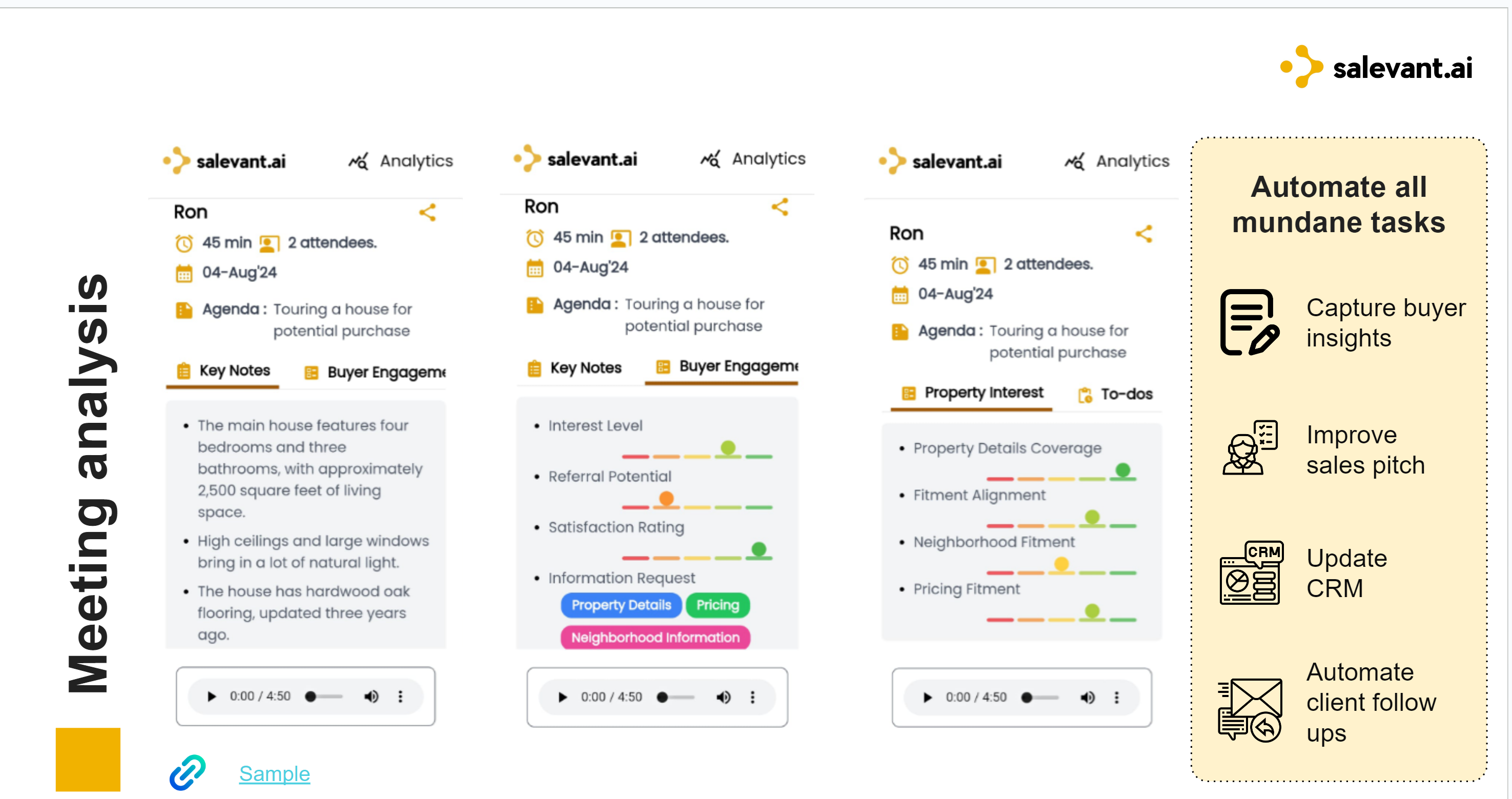 screenshot of Salevant.ai