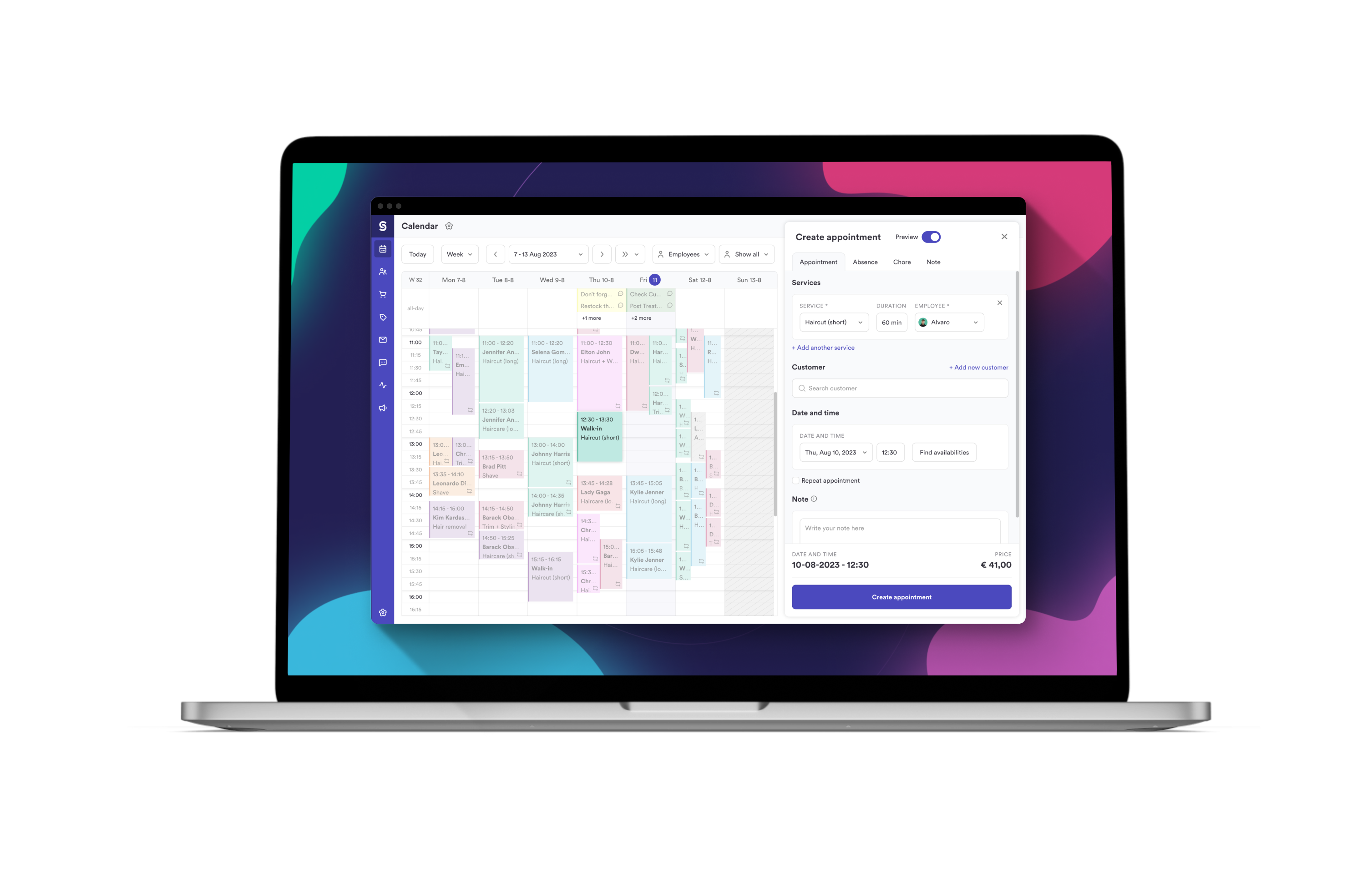screenshot of Salonized