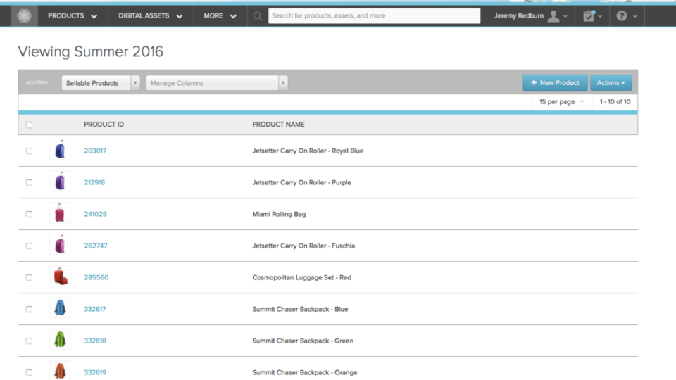 screenshot of Salsify