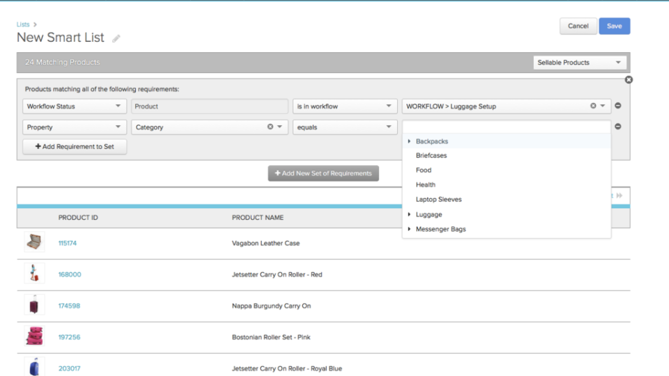 screenshot of Salsify