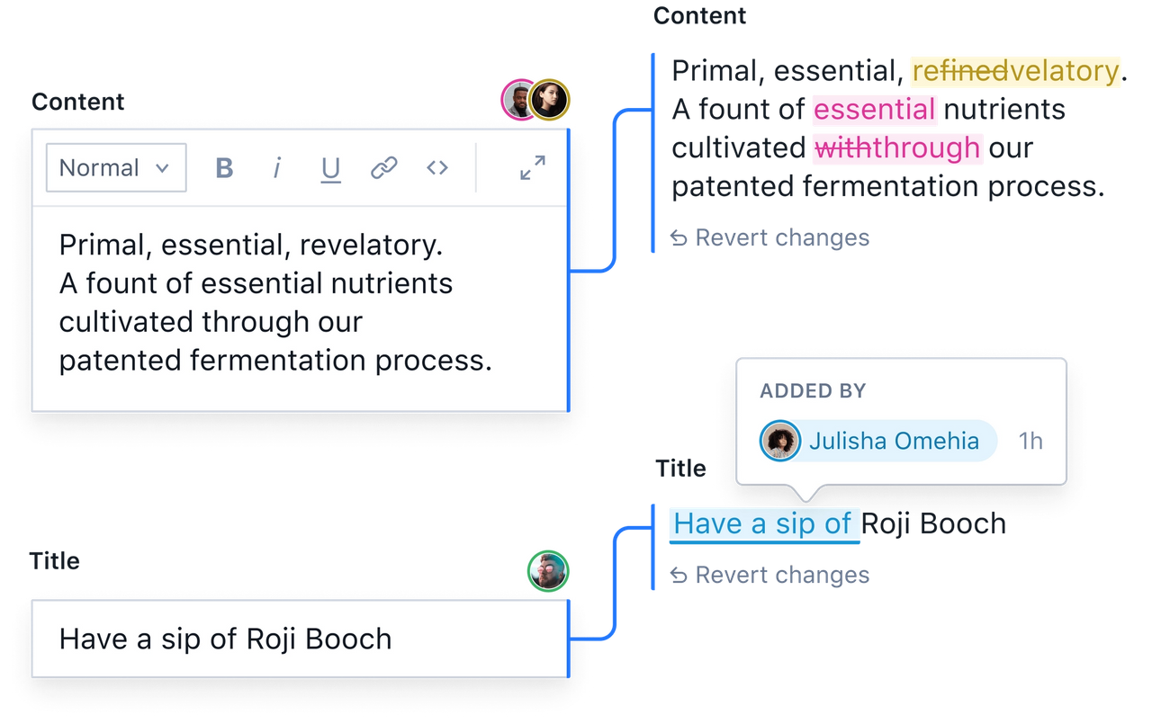 screenshot of Sanity