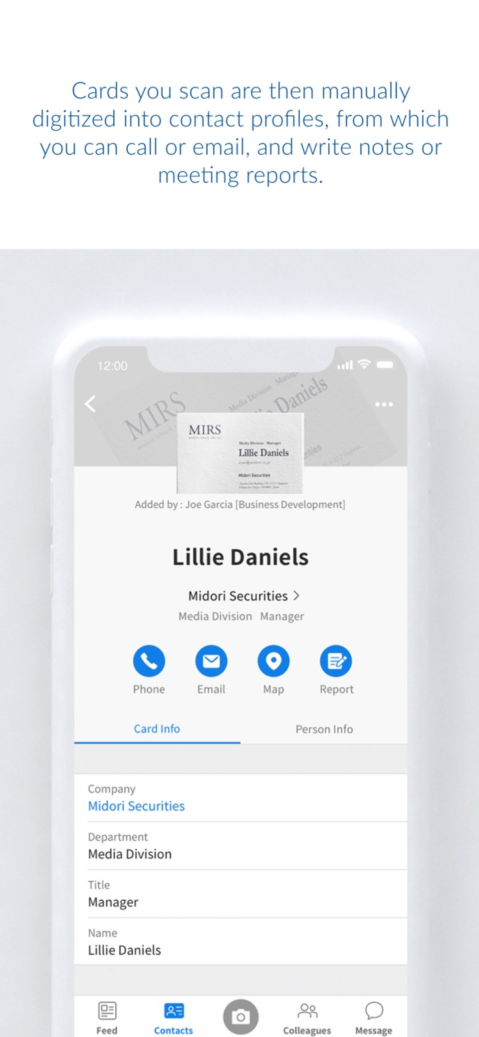 screenshot of Sansan