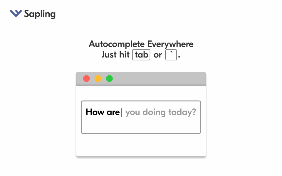 screenshot of Sapling