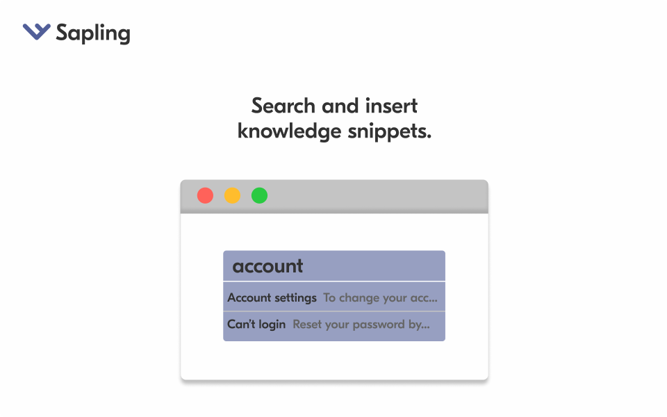 screenshot of Sapling