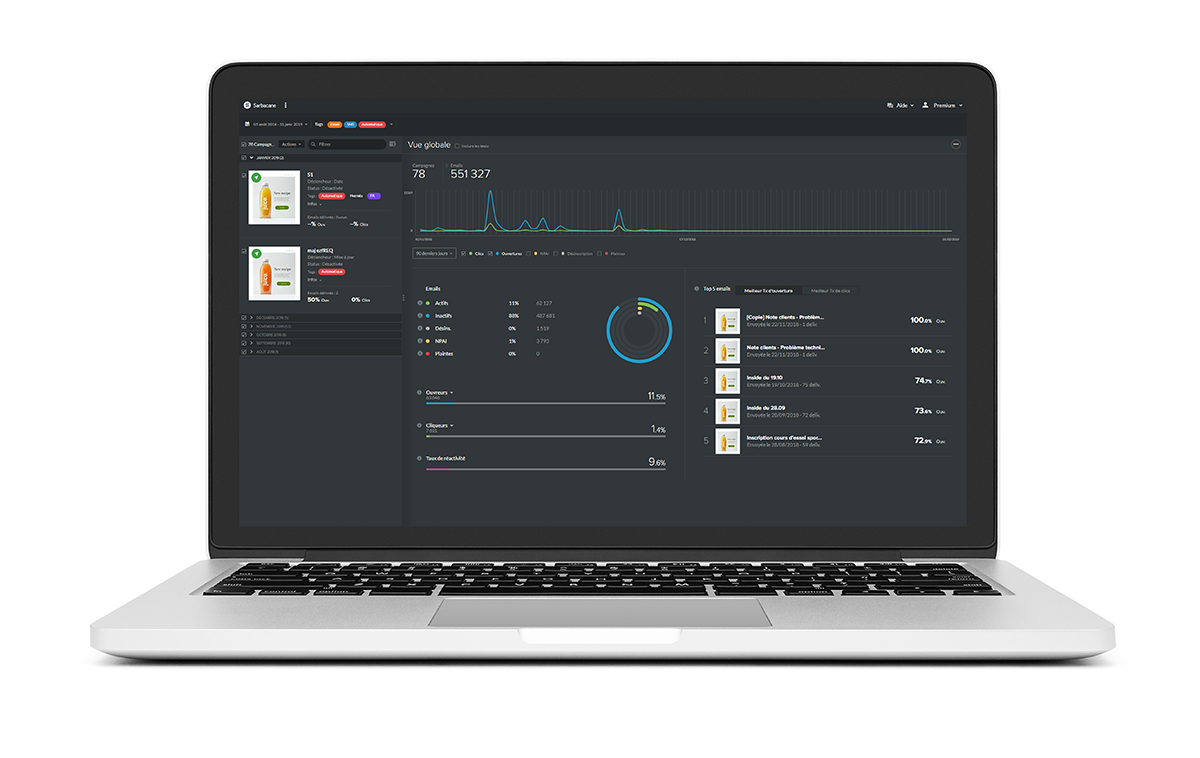screenshot of Sarbacane