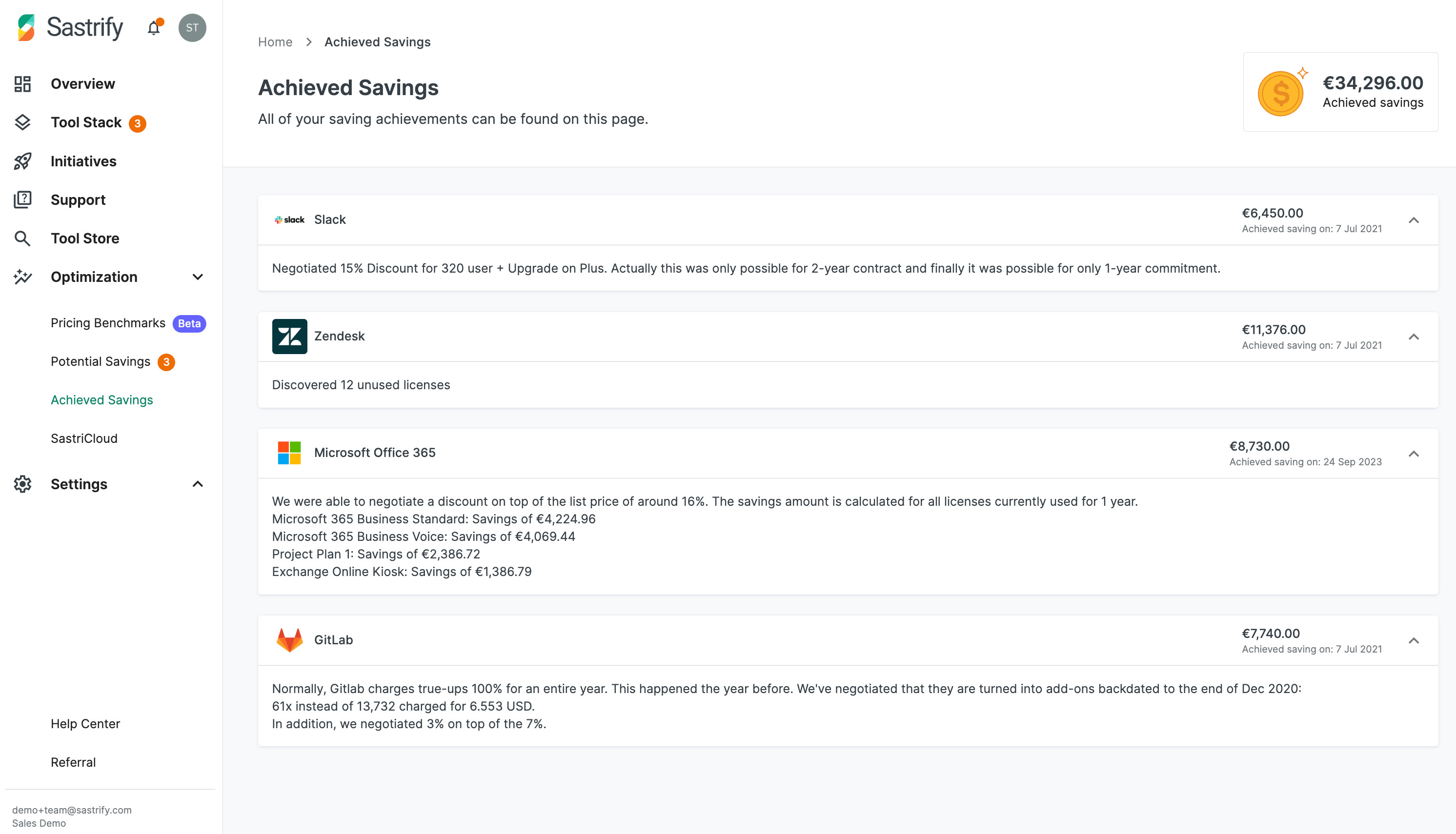 screenshot of Sastrify