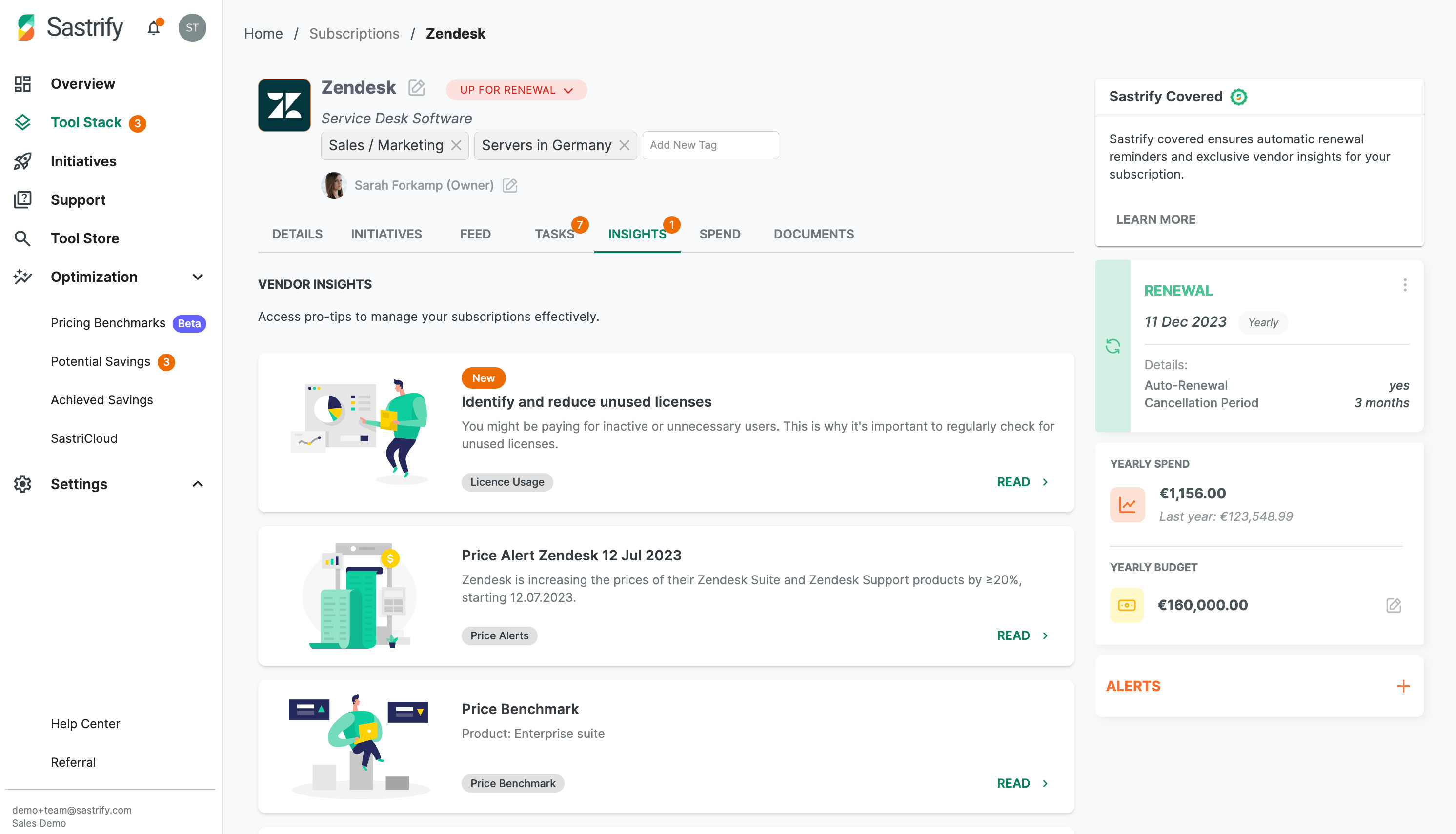 screenshot of Sastrify