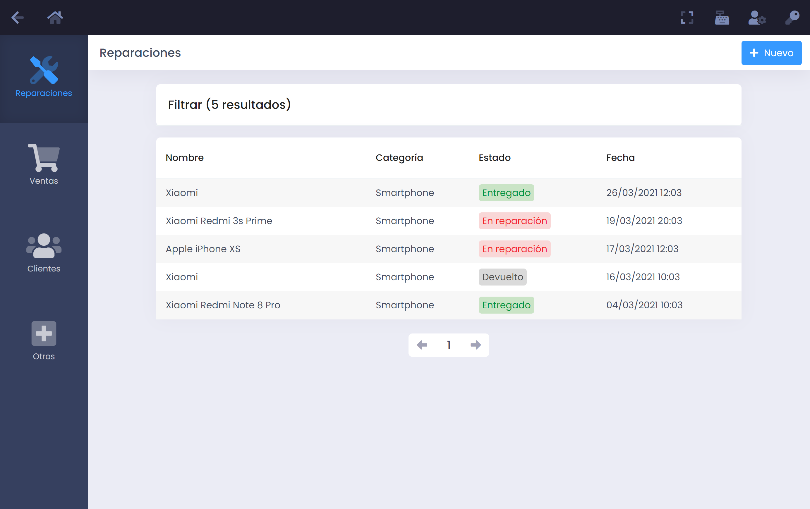 screenshot of SatTPV