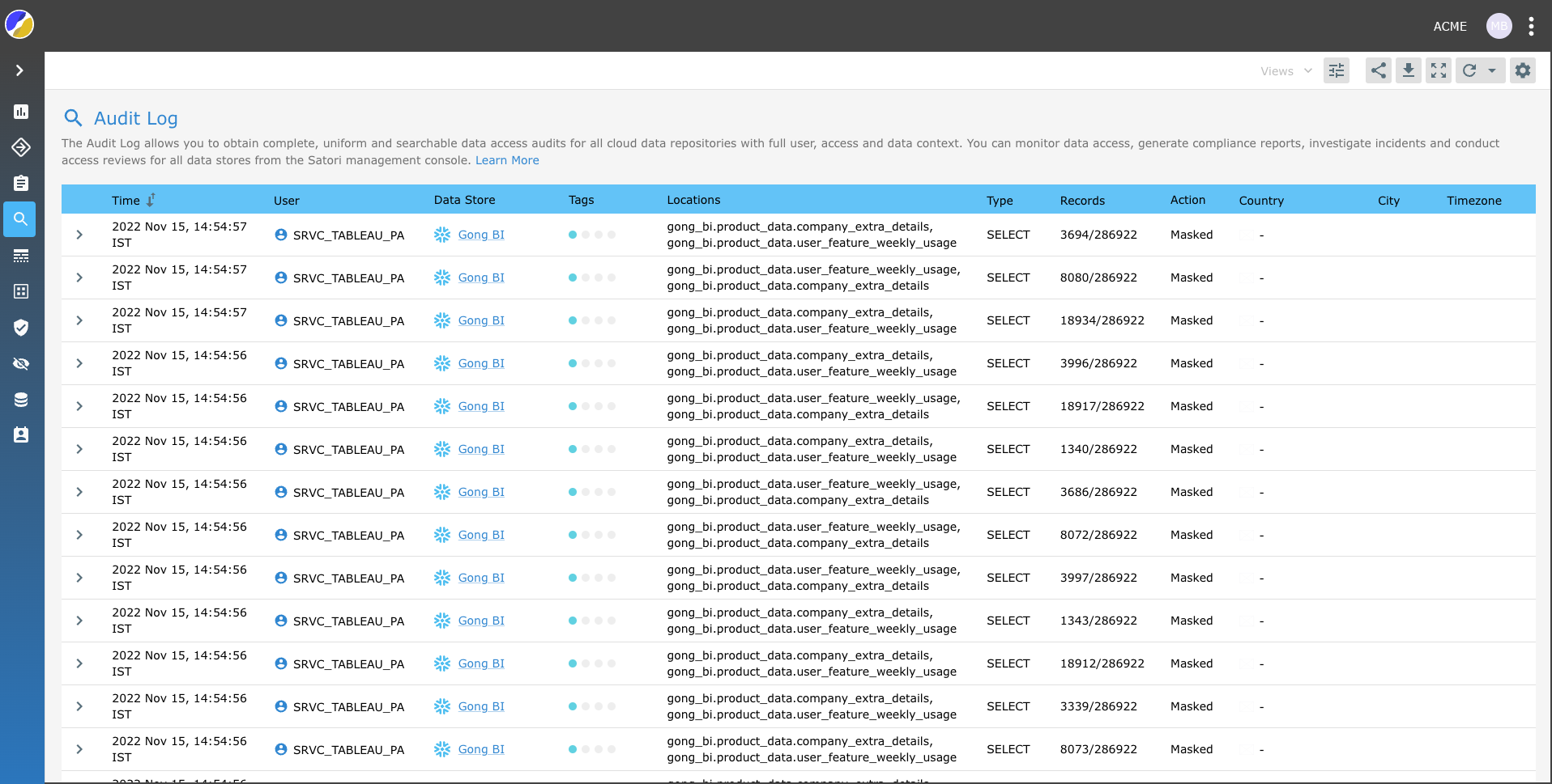 screenshot of Satori