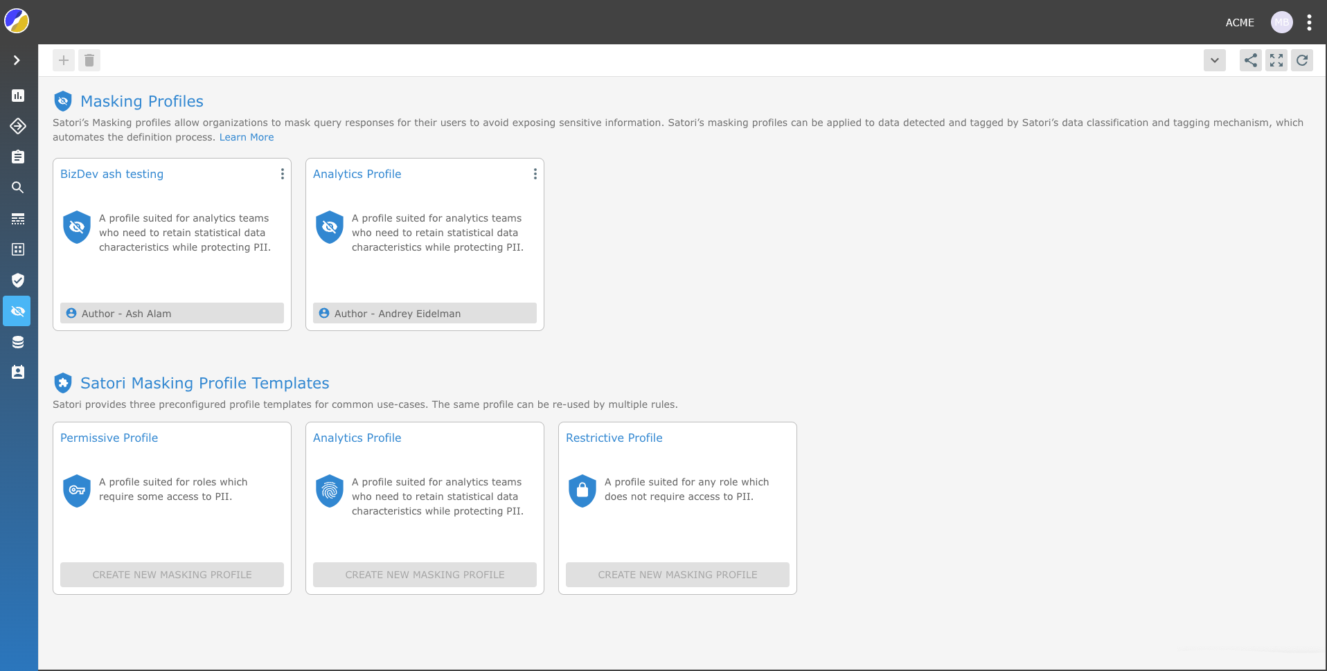 screenshot of Satori
