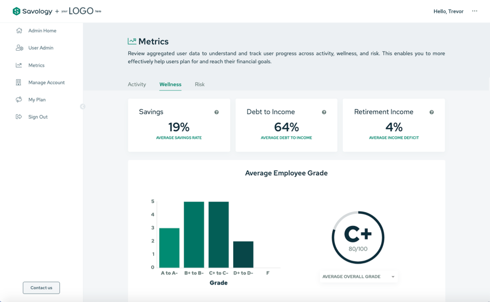 screenshot of Savology