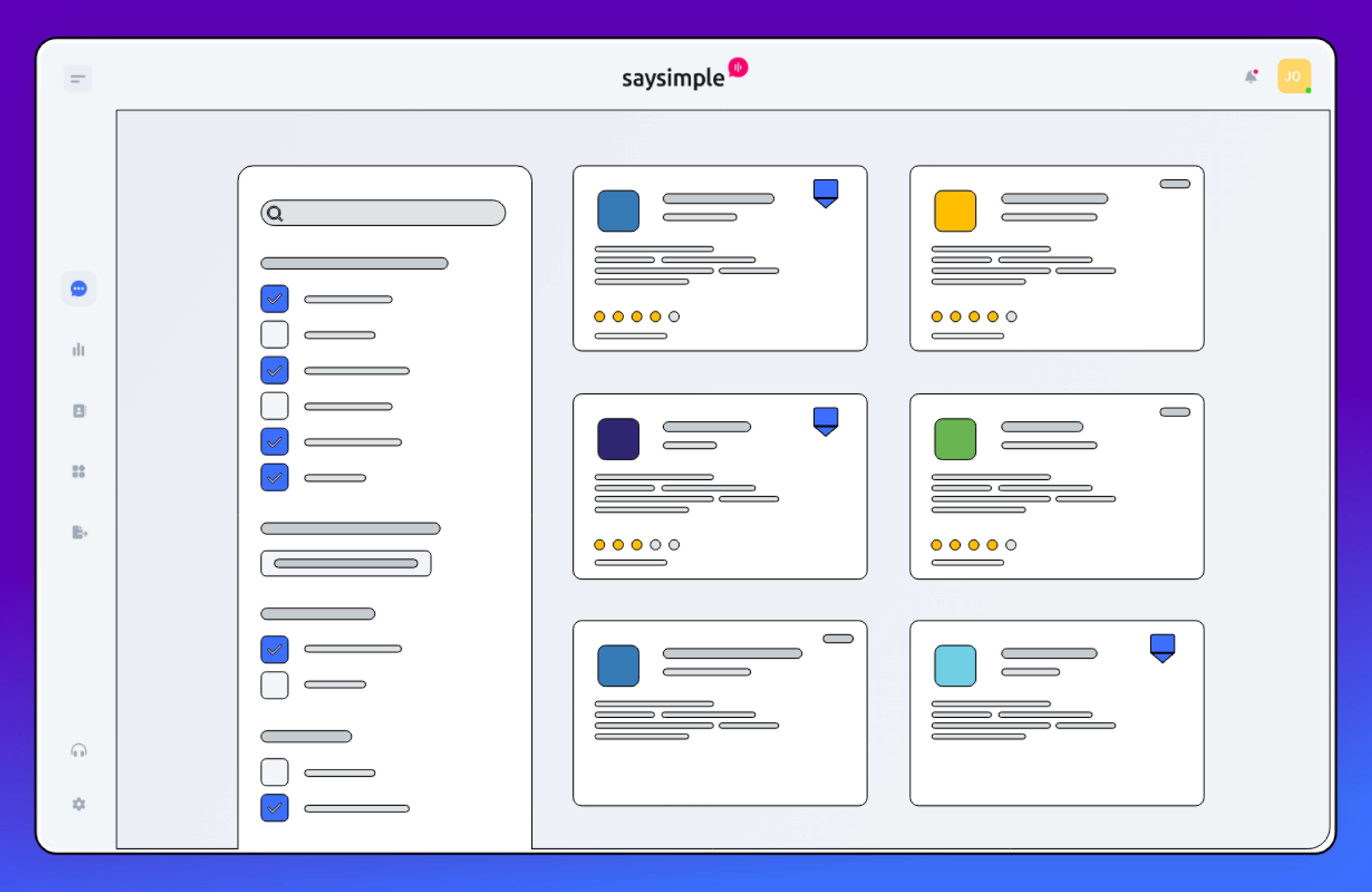 screenshot of Saysimple