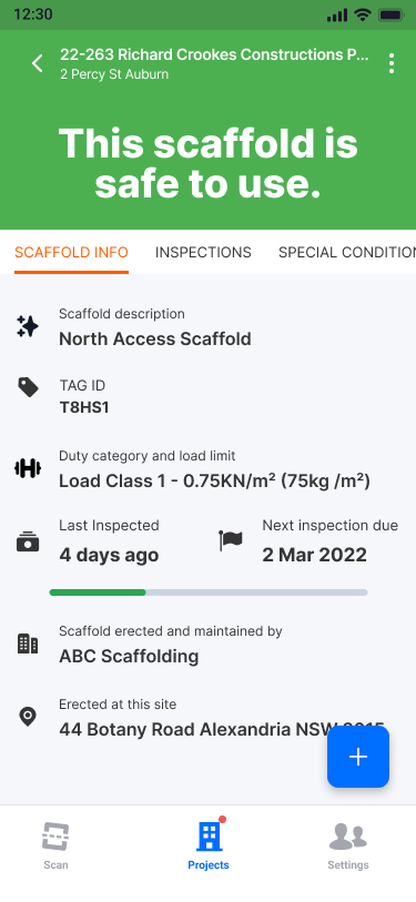 screenshot of Scafflinq