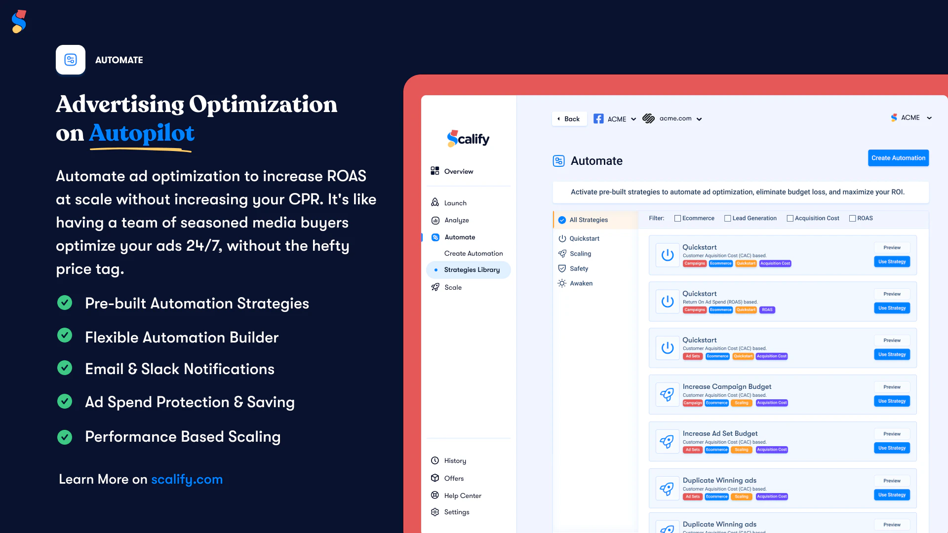 screenshot of Scalify