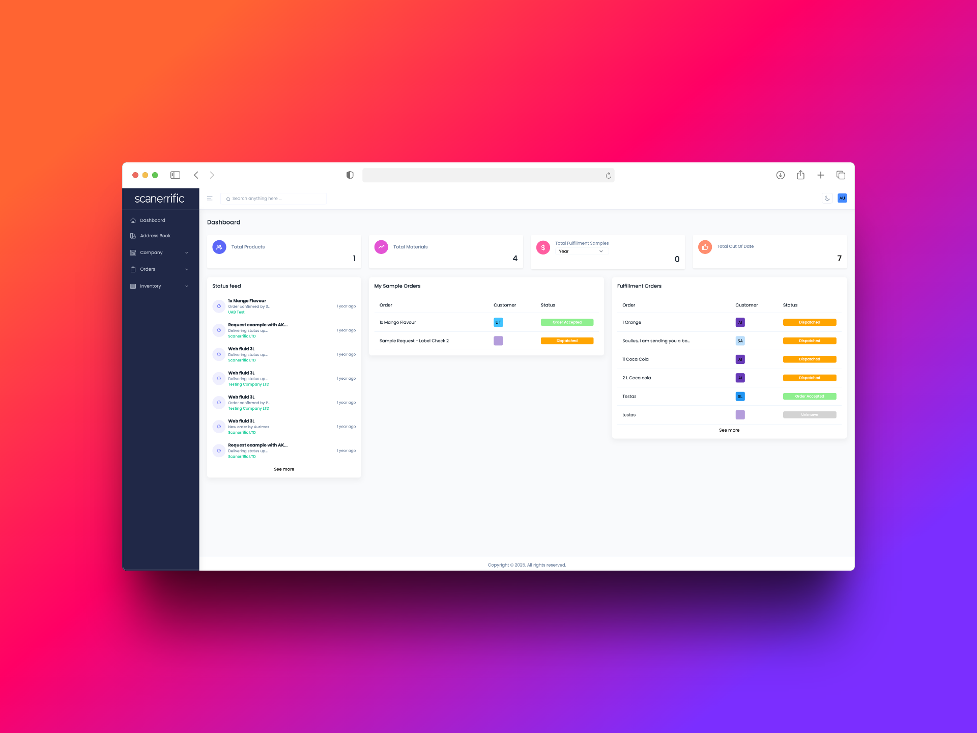 screenshot of Scanerrific