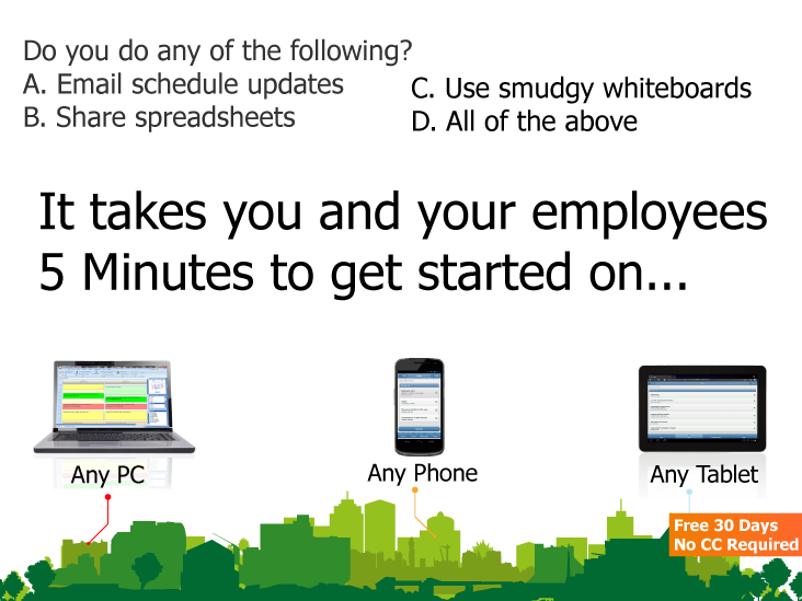 screenshot of ScheduFlow