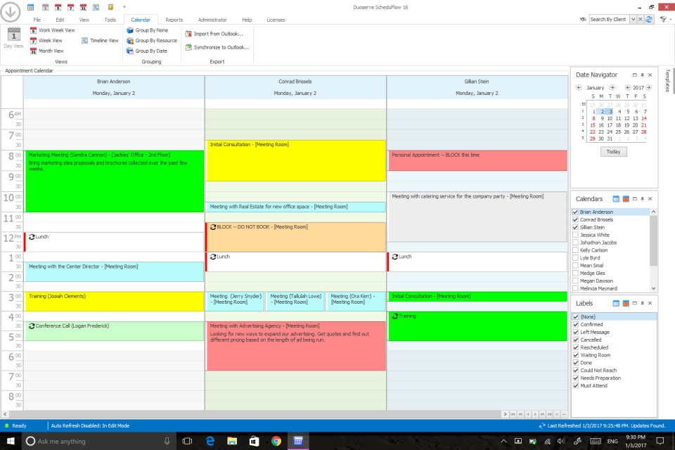 screenshot of ScheduFlow