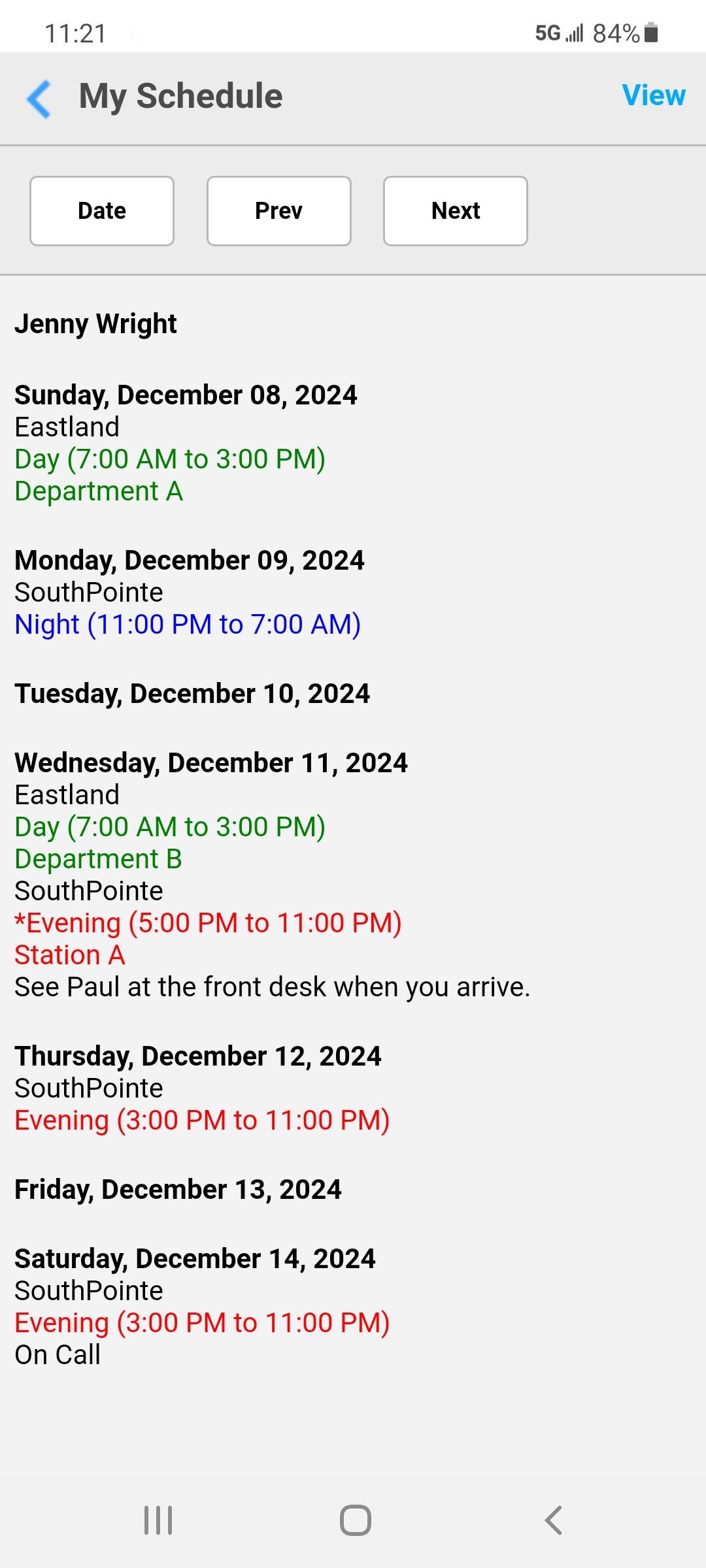 screenshot of ScheduleAnywhere