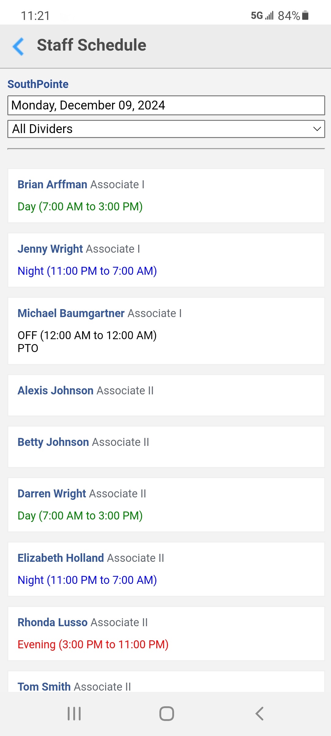 screenshot of ScheduleAnywhere