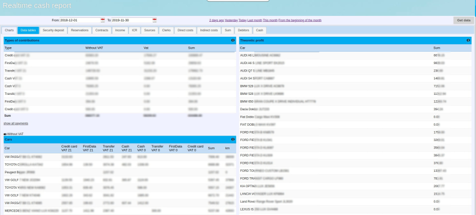 screenshot of ScheduleBull