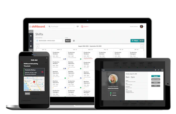 screenshot of ScheduleFlex