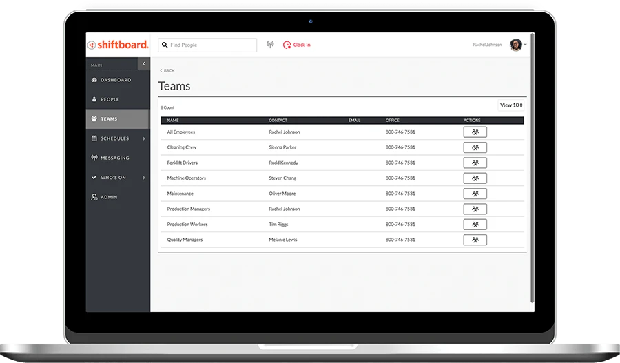 screenshot of ScheduleFlex