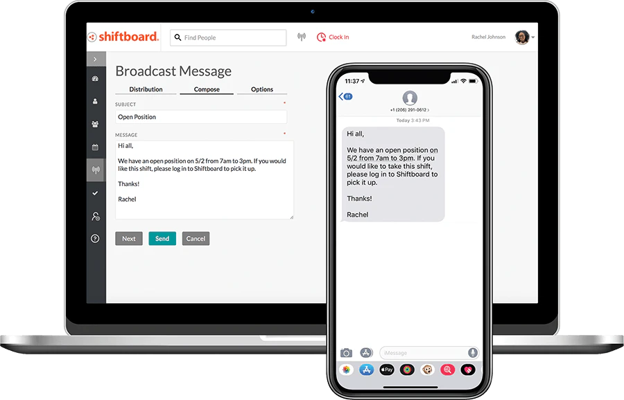 screenshot of ScheduleFlex