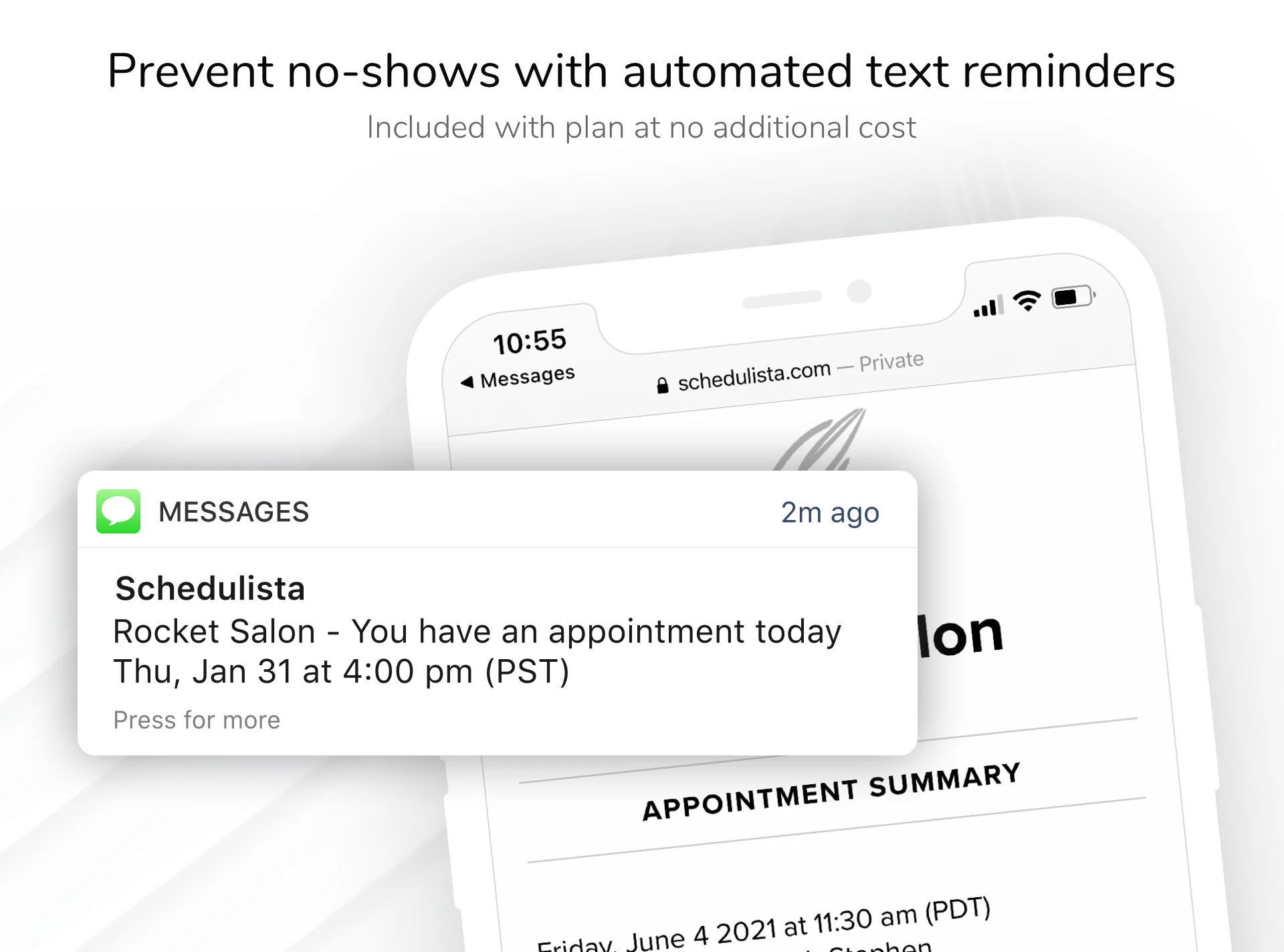 screenshot of Schedulista