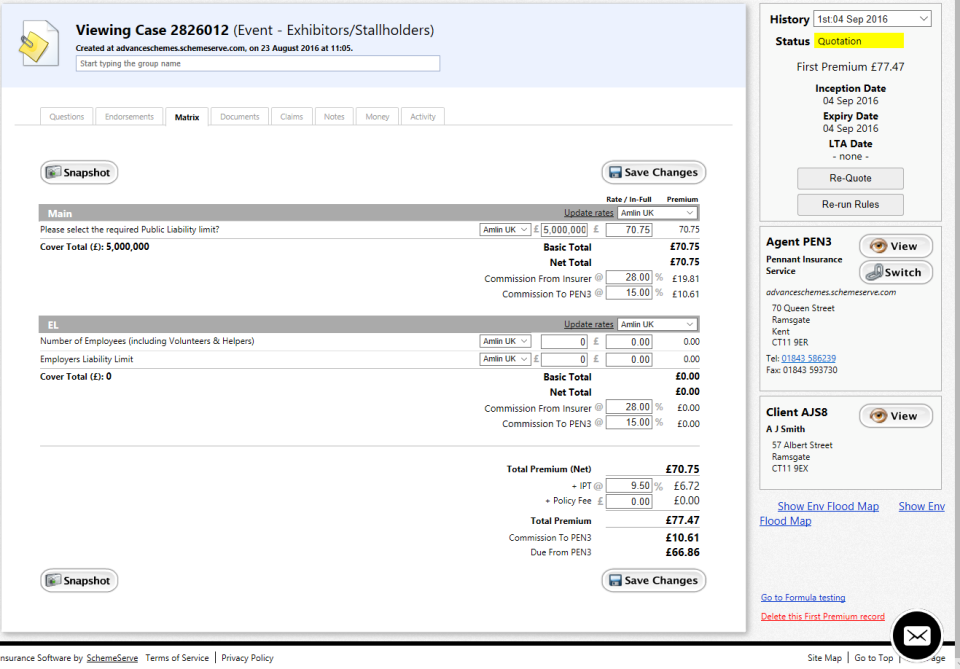 screenshot of SchemeServe