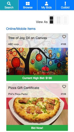 screenshot of SchoolAuction.net