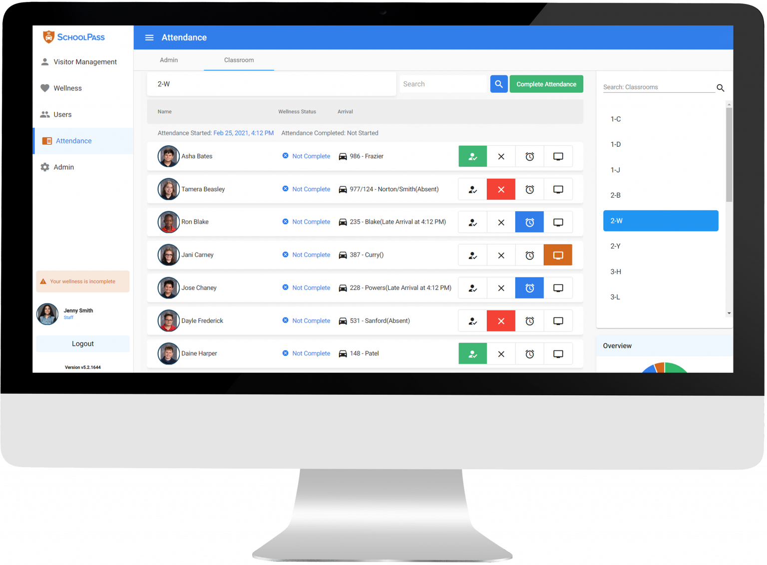 screenshot of SchoolPass