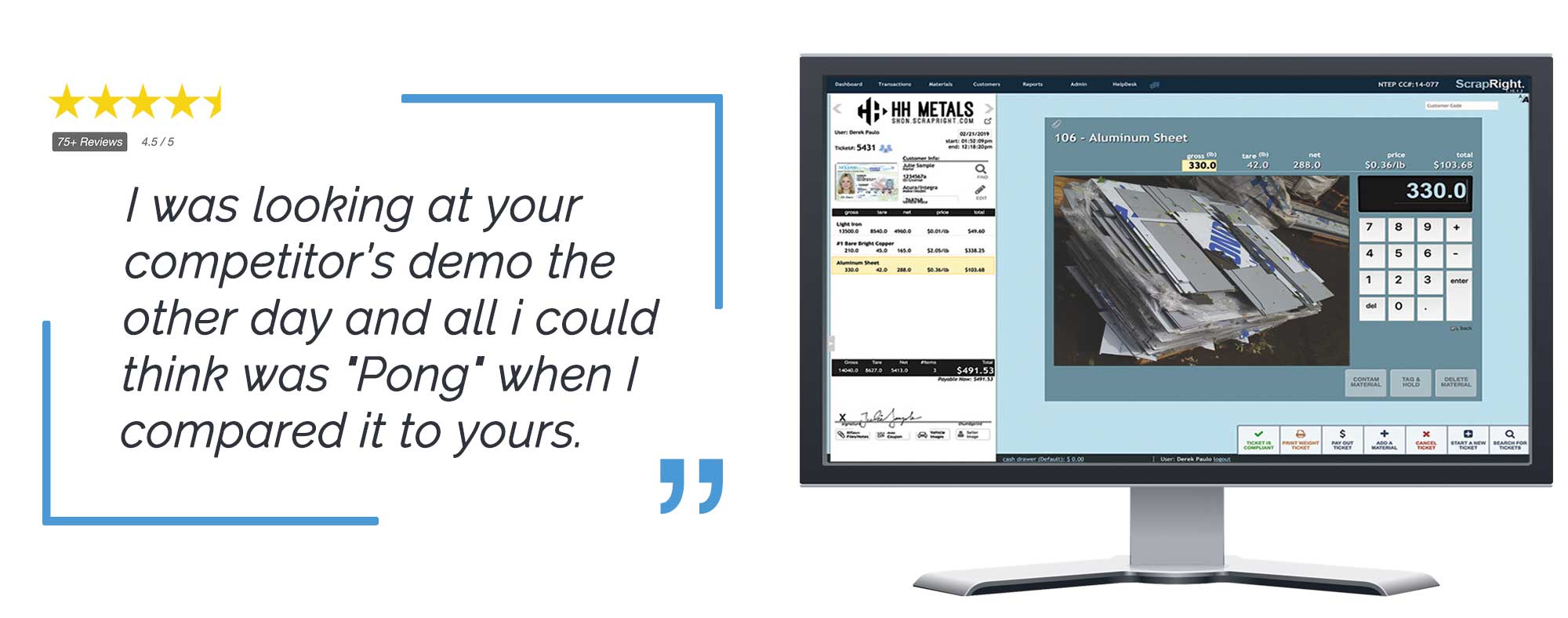 screenshot of ScrapRight