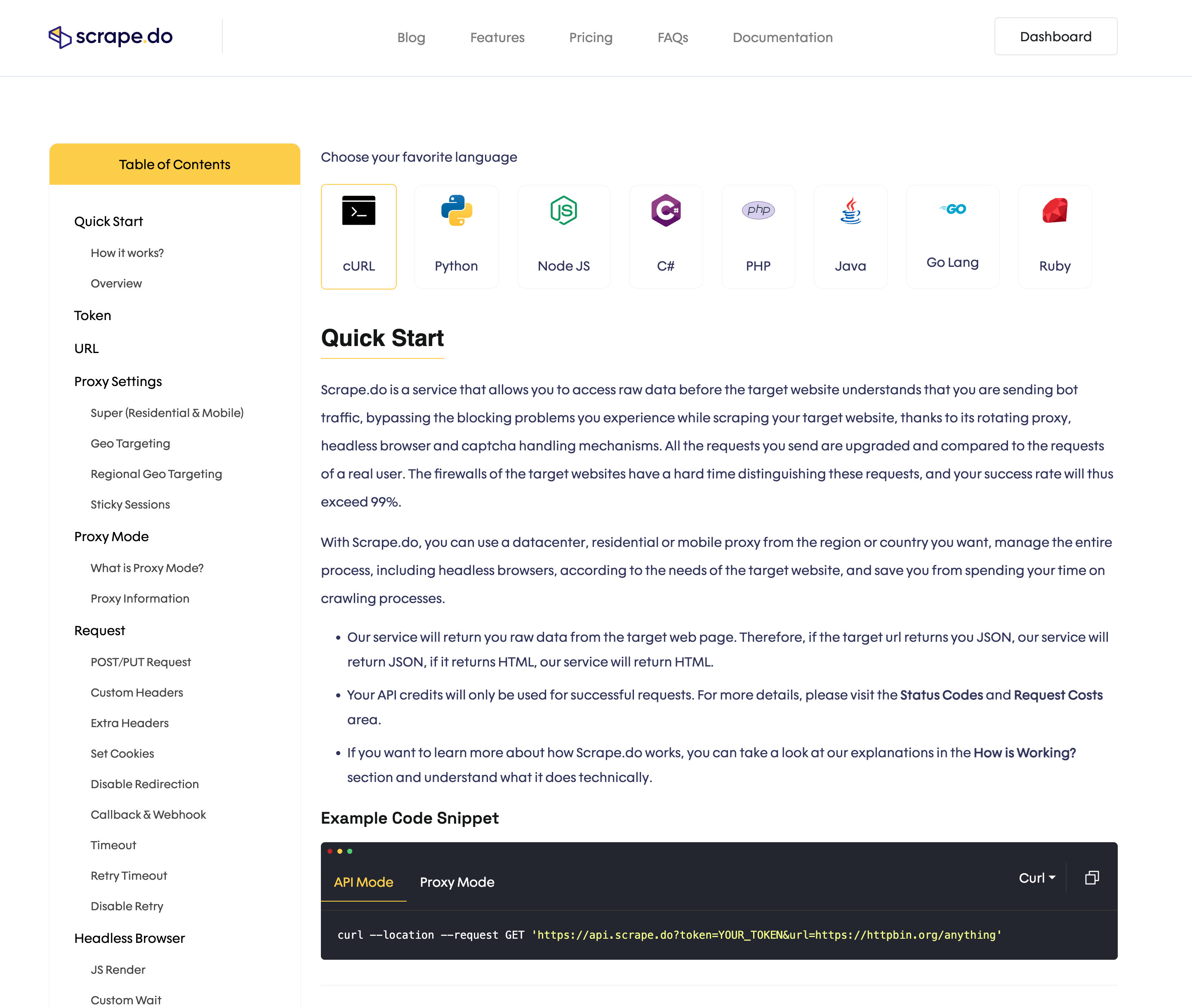 screenshot of Scrape.do