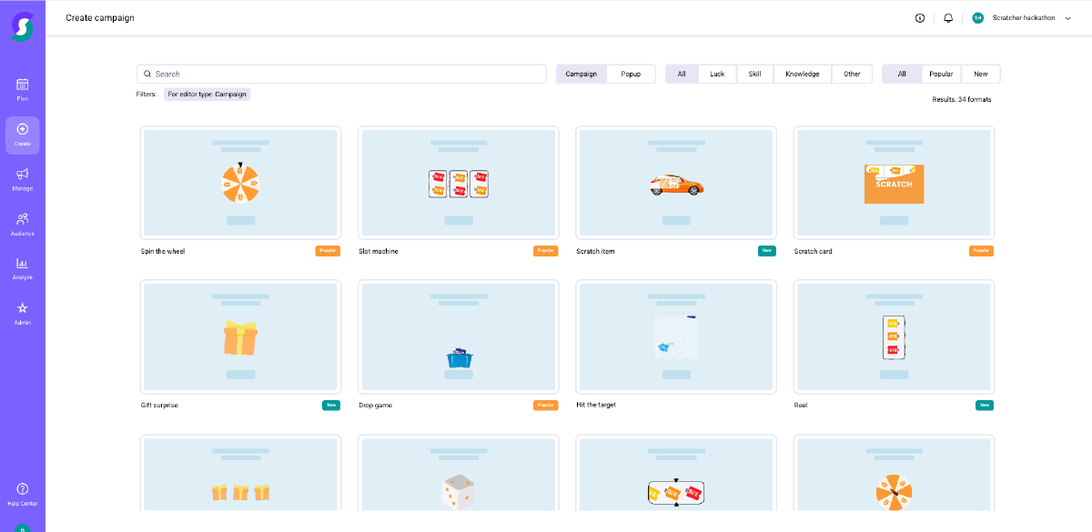 screenshot of Scratcher