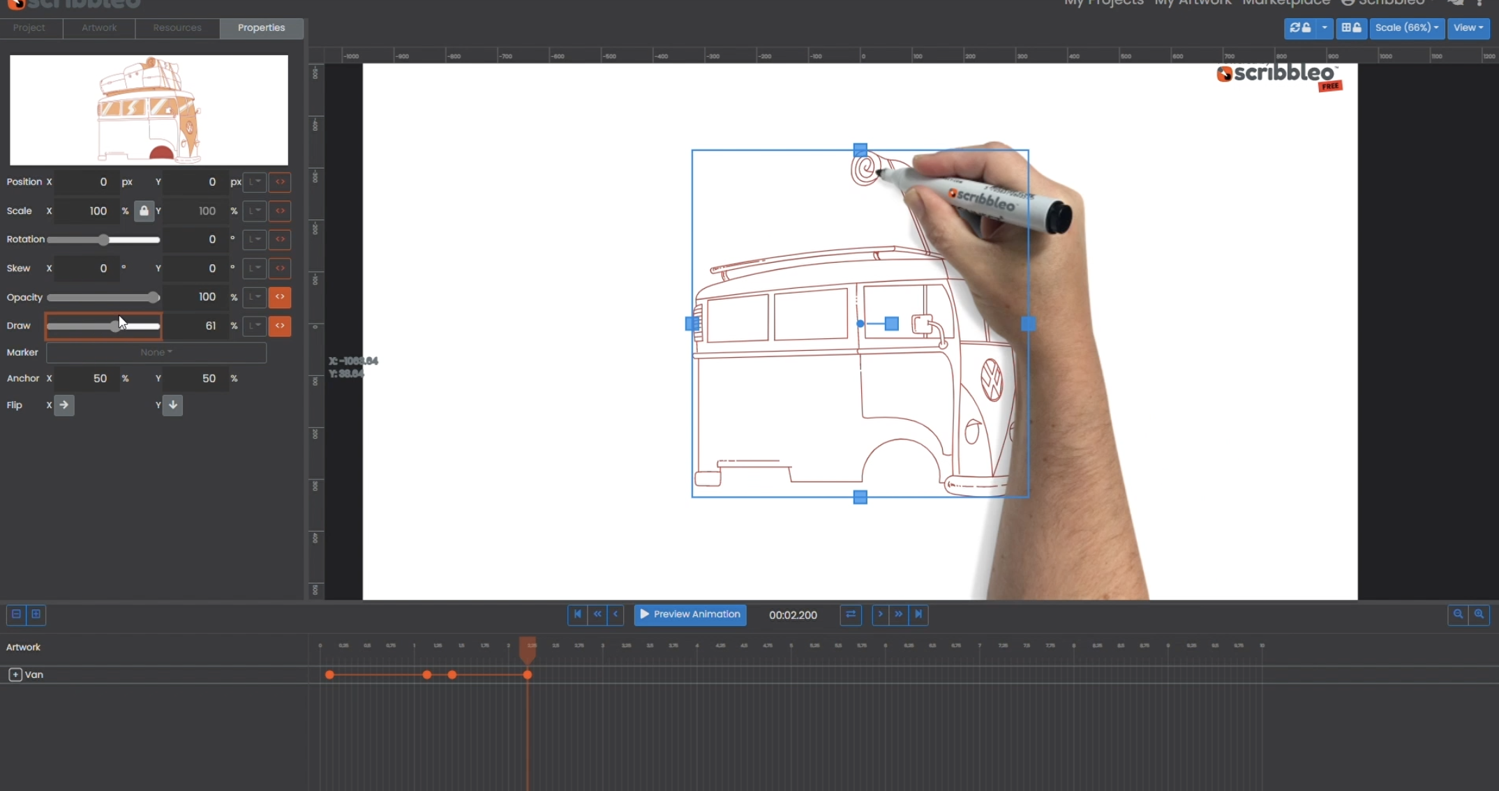 screenshot of Scribbleo