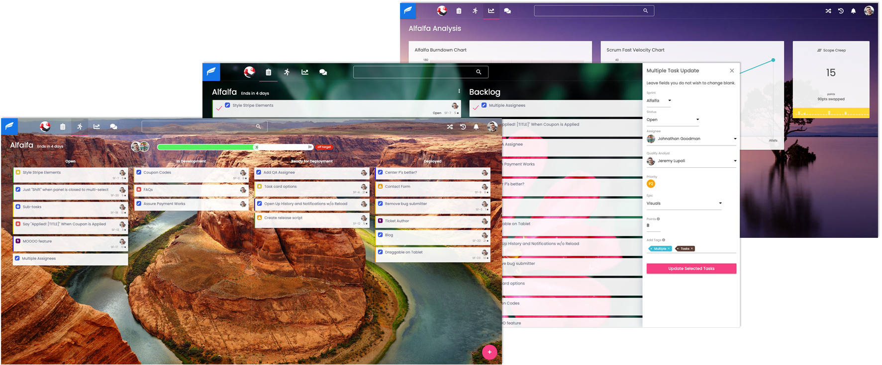 screenshot of Scrumfast